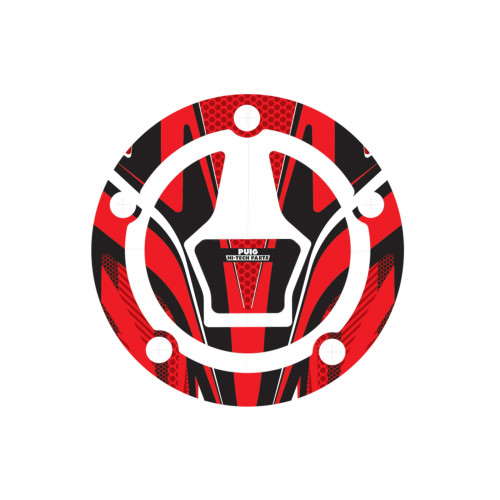 PUIG Radikal Fuel Cap Protector (Red) 9609R