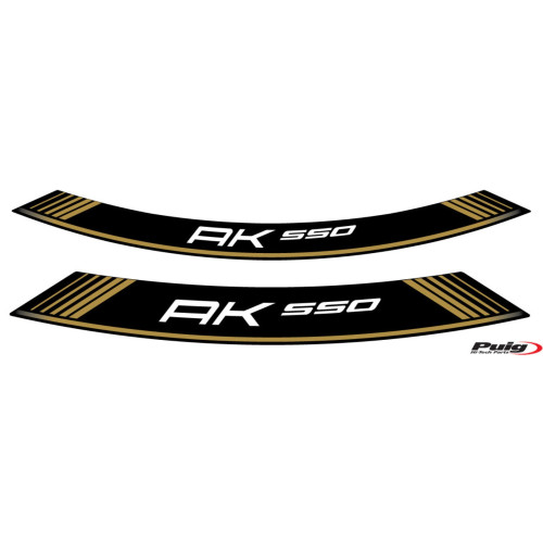 PUIG Wheel Rim Stickers (Gold) 9630O