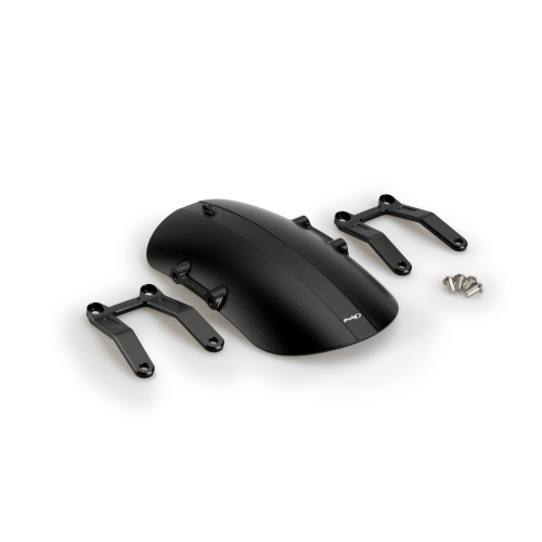 PUIG Aluminum Milled Front Mudguard (Black) 9739N