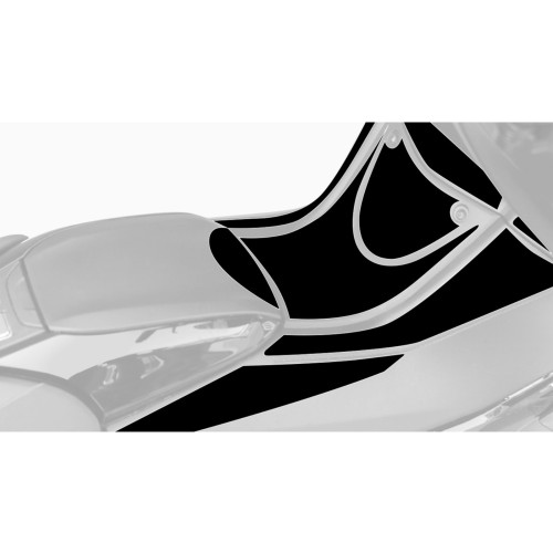 PUIG Scooter Anti Scratch Tank Pad Set (Black) 9954N