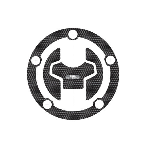 PUIG Naked Fuel Cap Protector (Grey) 9964U