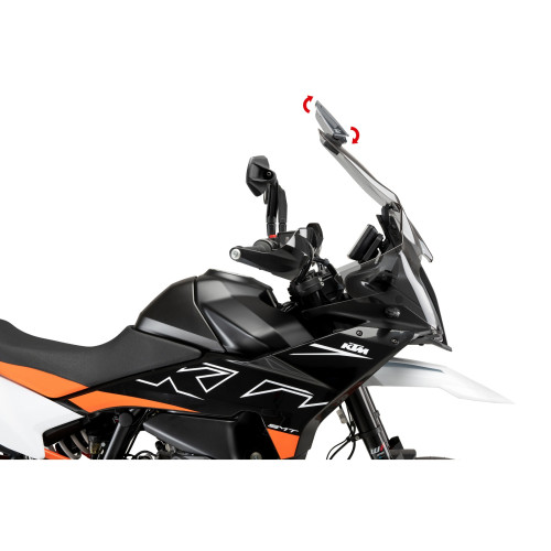 PUIG Touring Screen With Extender (Light Smoke) 21992H