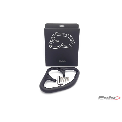 PUIG Fuel Tank Pillion Hand Grips (Black) 4611N