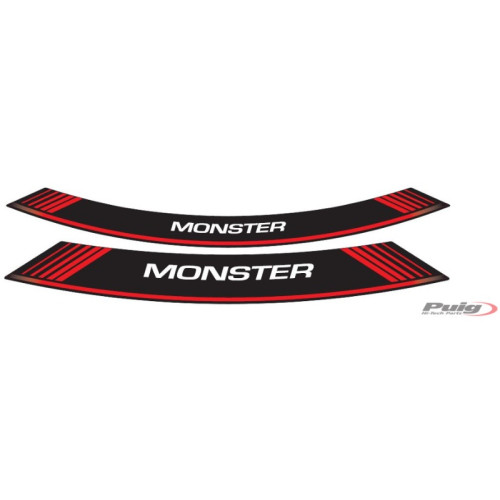 PUIG Wheel Rim Stickers (Red) 5527R
