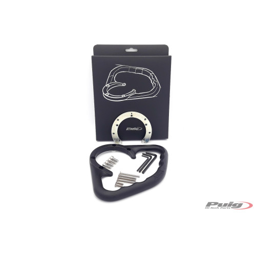 PUIG Fuel Tank Pillion Hand Grips (Black) 9036N