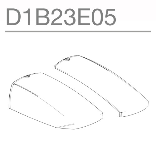SHAD SH23 Aluminium Pannier Cover D1B23E25