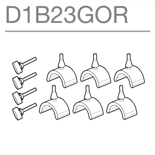 SHAD SH23 Replacement Rubber Grips D1B23GOR