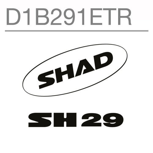 SHAD SH29 Replacement Sticker (White) D1B291ETR