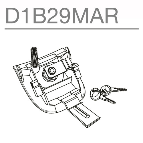 SHAD Replacement Locking Mechanism - SH26/SH29 D1B29MAR