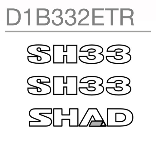 SHAD SH33 Replacement Sticker D1B332ETR