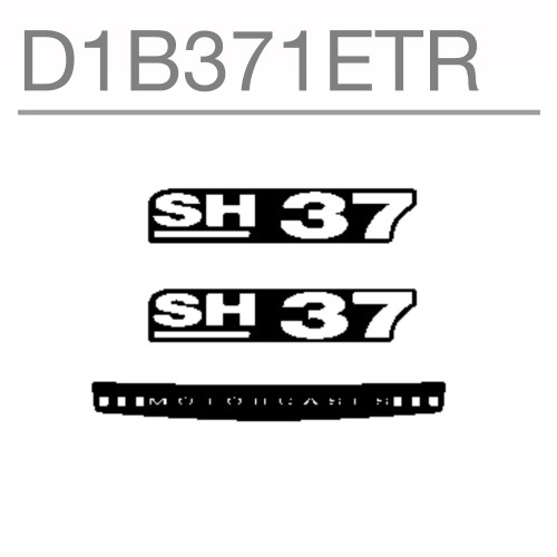 SHAD SH37 Replacement Sticker D1B371ETR