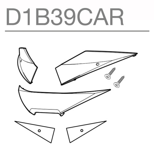 SHAD SH39 Replacement White Reflectors D1B39CAR