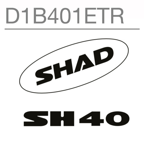 SHAD SH40 Replacement Sticker (White) D1B401ETR