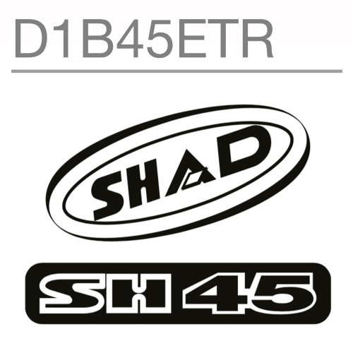 SHAD SH45 Replacement Sticker (Red) D1B45ETR