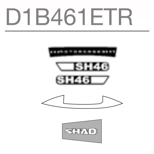 SHAD SH46 Replacement Sticker D1B461ETR