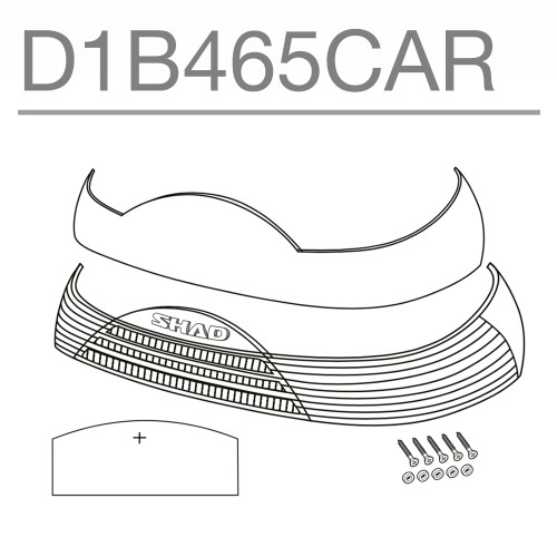SHAD SH46 Replacement Red Reflectors D1B465CAR