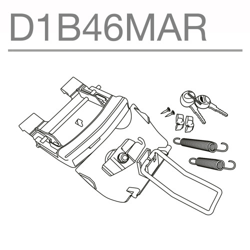SHAD SH46 Replacement Locking Mechanism D1B46MAR