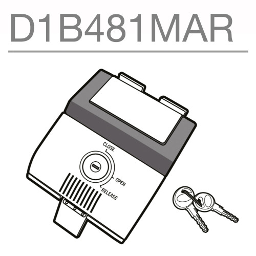 SHAD SH48 Replacement Locking Mechanism (Dark Grey) D1B481MAR