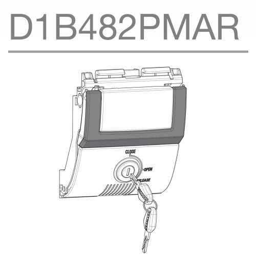 SHAD SH48 Replacement Premium Locking Mechanism (Titanium) D1B482PMAR