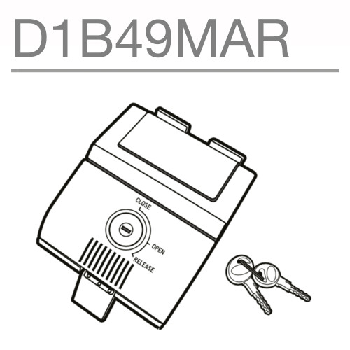 SHAD SH49 Lock System D1B49MAR