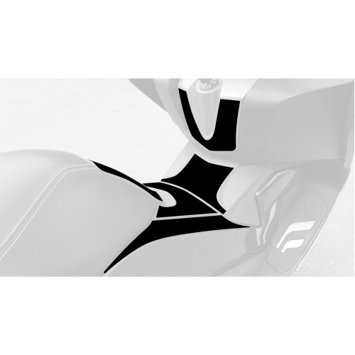 PUIG Scooter Anti Scratch Tank Pad Set (Black) 9951N