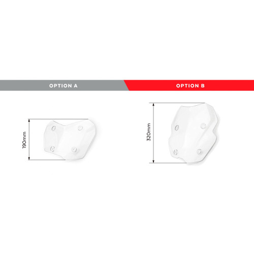 PUIG Touring Screen With Extender (Light Smoke) 3832H
