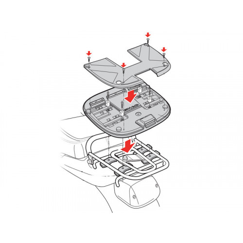 Triumph Tiger Explorer 1200 (12-15) SHAD Top Box Fitting Kit FitsDirect