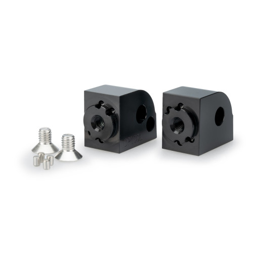 PUIG Pillion Adjustable Footpeg Adaptors (Black) 21875N