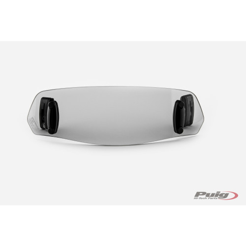 PUIG Adjustable Clip On Screen Extender 102 x 325mm (Light Smoke) 6375H