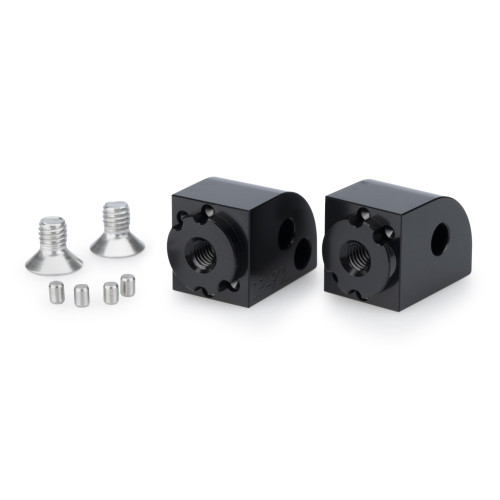 PUIG Pillion Footpeg Adaptors (Black) 22363N