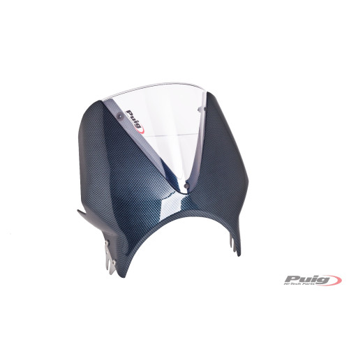 PUIG Carbon Look Fairing With Vision Screen (Clear) 003CW