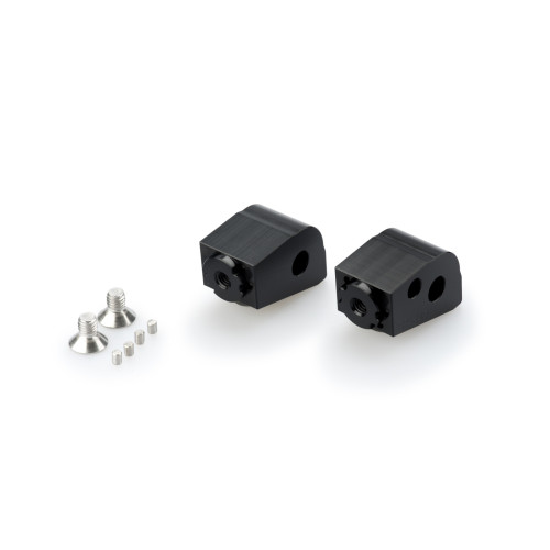 PUIG Pillion Adjustable Footpeg Adaptors (Black) 20257N