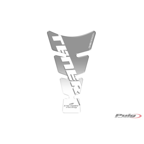PUIG Spirit Tank Pad With Model Logo (Silver) 20481P