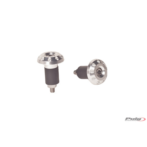 PUIG Racing Bar Ends (Silver) 6222P