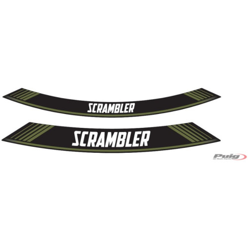 PUIG Wheel Rim Stickers (Green) 9134V