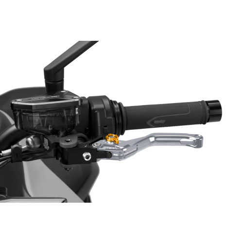 PUIG Short V4 Clutch Lever (Titanium Lever With Gold Selector) 4230YO