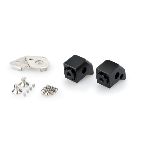 PUIG Pillion Adjustable Footpeg Adaptors (Black) 20259N