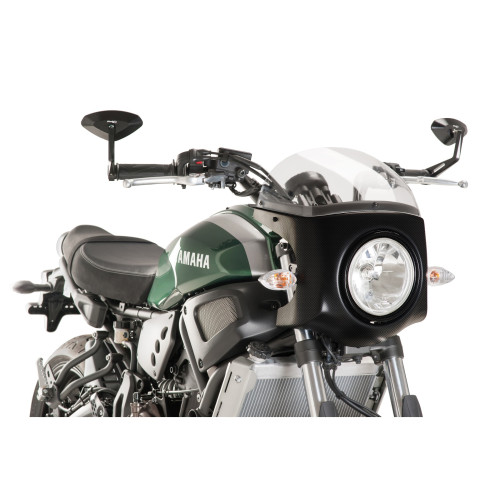 PUIG Retro Carbon Look Semi Fairing And Screen 180mm (Clear) 9187W