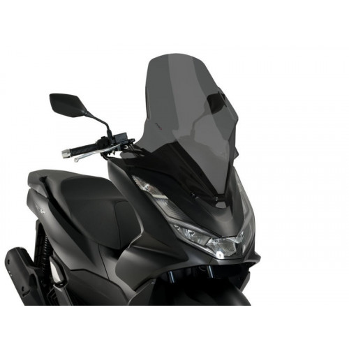 V-Tech Line Touring Screen (Dark Smoke) For Honda PCX 125 (21) By Puig 20637F