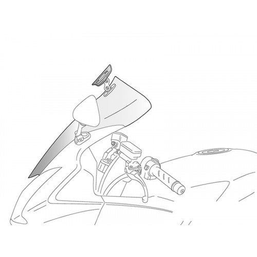 PUIG Touring Screen With Extender (Light Smoke) 3565H