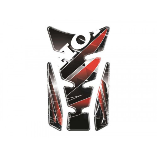 Wings Tank Pad With Honda Logo (Silver) For Honda VTR1000 SP2 (02-05) By Puig 4785P