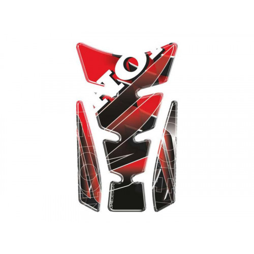 Wings Tank Pad With Honda Logo (Red) For Honda VTX1800 C (05-06) By Puig 4785R
