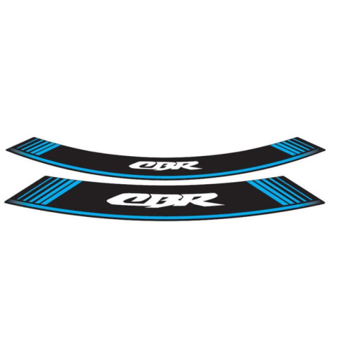 Wheel Rim Stickers (Blue) For Honda CBR1000 RR (09-11) By Puig 5524A