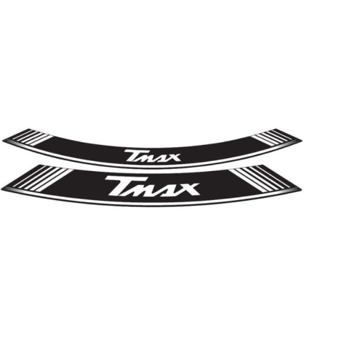 Wheel Rim Stickers (White) For Yamaha TMax 560 Tech Max (20-21) By Puig 5532B