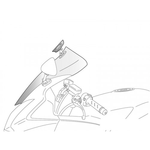 PUIG Touring Screen With Extender (Light Smoke) 5907H