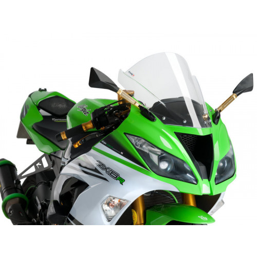 Z-Racing Screen (Carbon Look) For Kawasaki ZX-6R (09-17) By Puig 6482C