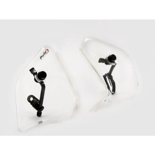 TX / TS Handlebar Deflectors (Clear) For Kymco Like 125 (09-20) By Puig 6855W