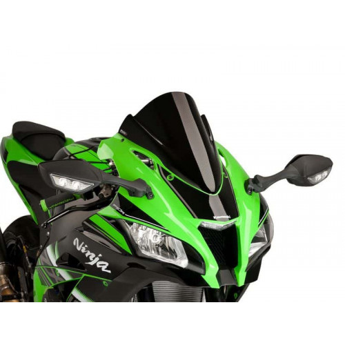 Z-Racing Screen (Carbon Look) For Kawasaki ZX-10RR (17-20) By Puig 8912C