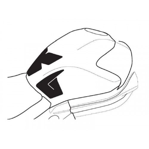 PUIG Full Tank Protection Pads (Carbon Look) 9132C