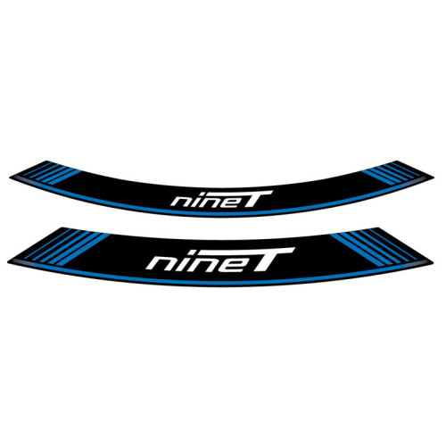 Wheel Rim Stickers (Blue) For BMW R Nine T Scrambler (16-20) By Puig 9133A